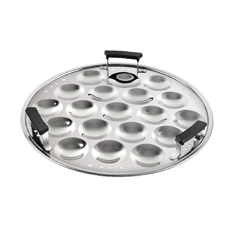 Cello Stainless Steel Induction Base Idli Cooker and Multi Kadhai, 6 Plates-9.webp